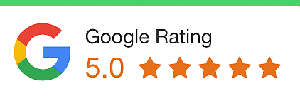 5.0 star rating on Google